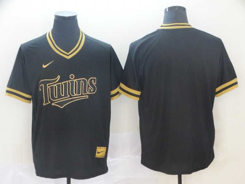 Twins Blank Black Gold Nike Cooperstown Collection Legend V Neck Jersey (1),We sell and wholesale Twins Blank Black Gold Nike Cooperstown Collection Legend V Neck Jersey (1) on line form chian!